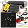 Folia grzewcza na podczerwień MISSION AIR Black Silver PTC 160W/m² 20m² szer. 100cm + regulator Leo Czarny Wi-Fi