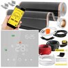 Folia grzewcza na podczerwień MISSION AIR Black Silver PTC 160W/m² 20m² szer. 100cm + regulator Leo Biały Wi-Fi