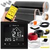Folia grzewcza na podczerwień MISSION AIR Black Silver PTC 160W/m2 20m2 szer. 100cm + regulator Libra Czarny Wi-Fi