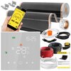 Folia grzewcza na podczerwień MISSION AIR Black Silver PTC 160W/m² (6mb x 100cm) + regulator Leo Biały WiFi