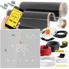 Folia grzewcza na podczerwień MISSION AIR 160 W/m2 Black Silver 5 m2 (5 m x 100 cm) + Regulator Leo Biały WiFi
