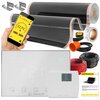 Folia grzewcza na podczerwień MISSION AIR 160 W/m2 Black Silver PTC 3m2 (3m x 100cm) + regulator Gemini Biały Wi-Fi