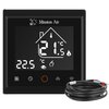 Folia grzewcza na podczerwień MISSION AIR 160 W-m2 Black Silver PTC 4m2 (4m x 100cm) + regulator Libra Czarny Wi-Fi Gwarancja 24 miesiące na regulator