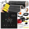 Folia grzewcza na podczerwień MISSION AIR Black Silver PTC 160W/m2 2.5m² szer. 100cm + regulator Leo Czarny Wi-Fi