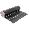 Folia grzewcza na podczerwień MISSION AIR Black Silver PTC 160W/m2 2.5m² szer. 100cm + regulator Libra Czarny Wi-Fi Gwarancja 24 miesiące na regulator