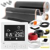 Folia grzewcza pod panele MISSION AIR MAL-160 W/m2 Black Silver 1,5m2 (1,5m x 100cm) + regulator Taurus Biały Wi-Fi