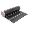 Folia grzewcza na podczerwień MISSION AIR 160 W/m2 Black Silver 4m2 (4m x 100cm) + regulator Aries Biały Załączona dokumentacja Instrukcja obsługi w języku polskim