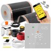 Folia grzewcza na podczerwień MISSION AIR Black Silver PTC 160W/m2 28m² szer. 50cm + regulator Leo Biały Wi-Fi