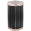 Folia grzewcza pod panele MISSION AIR MAL-160 W/m2 Black Silver 5 m2 (10 m x 50 cm) + regulator Gemini Biały WiFi Zawartość zestawu Peszel karbowany ochronny o długości 2 m do przewodów zasilających