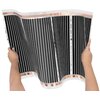 Folia grzewcza pod panele MISSION AIR MAL-160 W/m2 Black Silver 5 m2 (10 m x 50 cm) + regulator Gemini Biały WiFi Zawartość zestawu Taśma samowulkanizująca