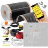 Folia grzewcza pod panele MISSION AIR MAL-160 W/m2 Black Silver 3 m2 (6 m x 50 cm) + regulator Leo Biały Wi-Fi