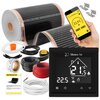Folia grzewcza na podczerwień MISSION AIR Black Silver PTC 160W-m2 10m² szer. 50cm + regulator Libra Czarny WiFi
