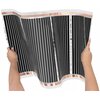 Folia grzewcza na podczerwień MISSION AIR Black Silver PTC 160W/m2 26m² szer. 50cm + regulator Taurus Biały Zawartość zestawu 1 x łuk prowadzący