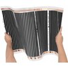 Folia grzewcza na podczerwień MISSION AIR Black Silver PTC 160W-m2 1.5m² szer. 50cm + regulator Gemini Czarny WiFi Zawartość zestawu Puszka podtynkowa 60 mm pod regulator