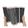 Folia grzewcza pod panele MISSION AIR MAL-160 W/m2 Black Silver 6m2 (12m x 50cm) + regulator Libra Biały Wi-Fi Zawartość zestawu 1 x podłogowy czujnik temperatury NTC