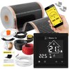 Folia grzewcza pod panele MISSION AIR MAL-160 W/m2 Black Silver 20 m2 (40 m x 50 cm) + regulator Libra czarny Wi-Fi