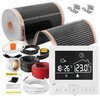 Folia grzewcza pod panele MISSION AIR MAL-160 W/m2 Black Silver 7m2 (14m x 50cm) + regulator Taurus Biały