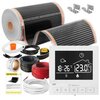 Folia grzewcza pod panele MISSION AIR MAL-160 W/m2 Black Silver 6m2 (12m x 50cm) + regulator Taurus Biały