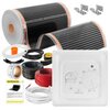 Folia grzewcza pod panele MISSION AIR MAL-160 W/m2 Black Silver 7m2 (14m x 50cm) + regulator Aries Biały