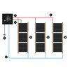 Folia grzewcza na podczerwień MISSION AIR 160 W/m2 Black Gold PTC 3m2 (3m x 100cm) + regulator Leo Biały Wi-Fi Zawartość zestawu Peszel karbowany ochronny o długości 2 m do przewodów zasilających