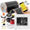 Folia grzewcza pod panele MISSION AIR MAL-160 W/m2 Black Silver 2.5 m2 (5 m x 50 cm) + regulator Libra Biały WiFi Załączona dokumentacja Instrukcja obsługi w języku polskim