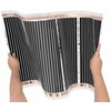 Folia grzewcza na podczerwień MISSION AIR Black Silver PTC 160W/m2 28m² szer. 50cm + regulator Aries Biały Załączona dokumentacja Karta gwarancyjna