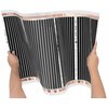 Folia grzewcza na podczerwień MISSION AIR Black Silver PTC 160W/m2 26m² szer. 50cm + regulator Taurus Czarny Zawartość zestawu 1 x łuk prowadzący