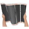 Folia grzewcza na podczerwień MISSION AIR Black Silver PTC 160W/m2 14m² szer. 50cm + regulator Aries Biały Zawartość zestawu 1 x podłogowy czujnik temperatury NTC