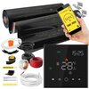 Folia grzewcza na podczerwień MISSION AIR Black Gold PTC 160W/m2 7m² szer. 100cm + regulator Leo Czarny Wi-Fi