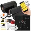 Folia grzewcza na podczerwień MISSION AIR Black Gold PTC 160W/m2 26m² szer. 50cm + regulator Leo Czarny Wi-Fi