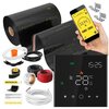Folia grzewcza na podczerwień MISSION AIR 160 W/m2 Black Gold 5 m2 (10 m x 50 cm) + regulator Leo Czarny WiFi