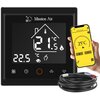Mata grzewcza pod płytki MISSION AIR MA-160 W/m2 7m2 (14mb x 50cm) + regulator Libra Czarny WiFi Długość przewodu zasilającego [cm] 300