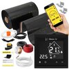 Folia grzewcza na podczerwień MISSION AIR Black Gold PTC 160W/m2 1m² szer. 50cm + regulator Libra Czarny Wi-Fi