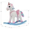 Koń na biegunach MILLY MALLY Łatek Unicorn Biało-różowy Płeć Dziewczynka