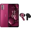 Smartfon NOKIA G42 6/128GB 5G 6.56" 90Hz Różowy 101Q5003H068 + Słuchawki NOKIA Clarity Earbuds 2 Róźowy