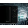 Kuchenka mikrofalowa HISENSE H20MOBP1H 700W średnica 25.5 cm pojemność 20L Pulse Technology Czarny Funkcje Oświetlenie wnętrza