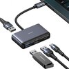 Hub USAMS SJ627HUB01 USB Typu C Szary