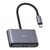 Hub USAMS SJ627HUB01 USB Typu C Szary Typ Pasywny