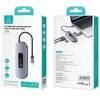 Stacja dokująca USAMS SJ642HUB01 USB Typu C Szary Interfejs USB Typu C