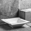 Talerz AMBITION Kubiko 20 x 20 Biały Wykonanie Porcelana