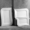 Półmisek AMBITION Fala 31 x 21 cm Biały Wykonanie Porcelana