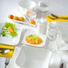 Półmisek AMBITION Fala 31 x 21 cm Biały Możliwość użycia w kuchence mikrofalowej Tak