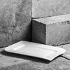 Półmisek AMBITION Fala 17.5 x 26 cm Biały Wykonanie Porcelana