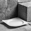 Talerz AMBITION Fala 15 x 15 cm Biały Kształt Kwadratowy
