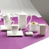 Spodek AMBITION Porto 14 cm Biały Wykonanie Porcelana