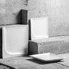 Talerz AMBITION Monaco 22.5 x 22.5 Biały Wykonanie Porcelana