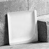 Talerz AMBITION Monaco 18 x 18 cm Biały Wykonanie Porcelana