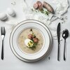 Talerz AMBITION Aura Gold 23 cm Biało-złoty Możliwość mycia w zmywarce Nie