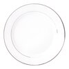 Talerz AMBITION Aura Silver 27 cm Biało-srebrny
