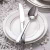 Talerz AMBITION Aura Silver 27 cm Biało-srebrny Wykonanie Porcelana